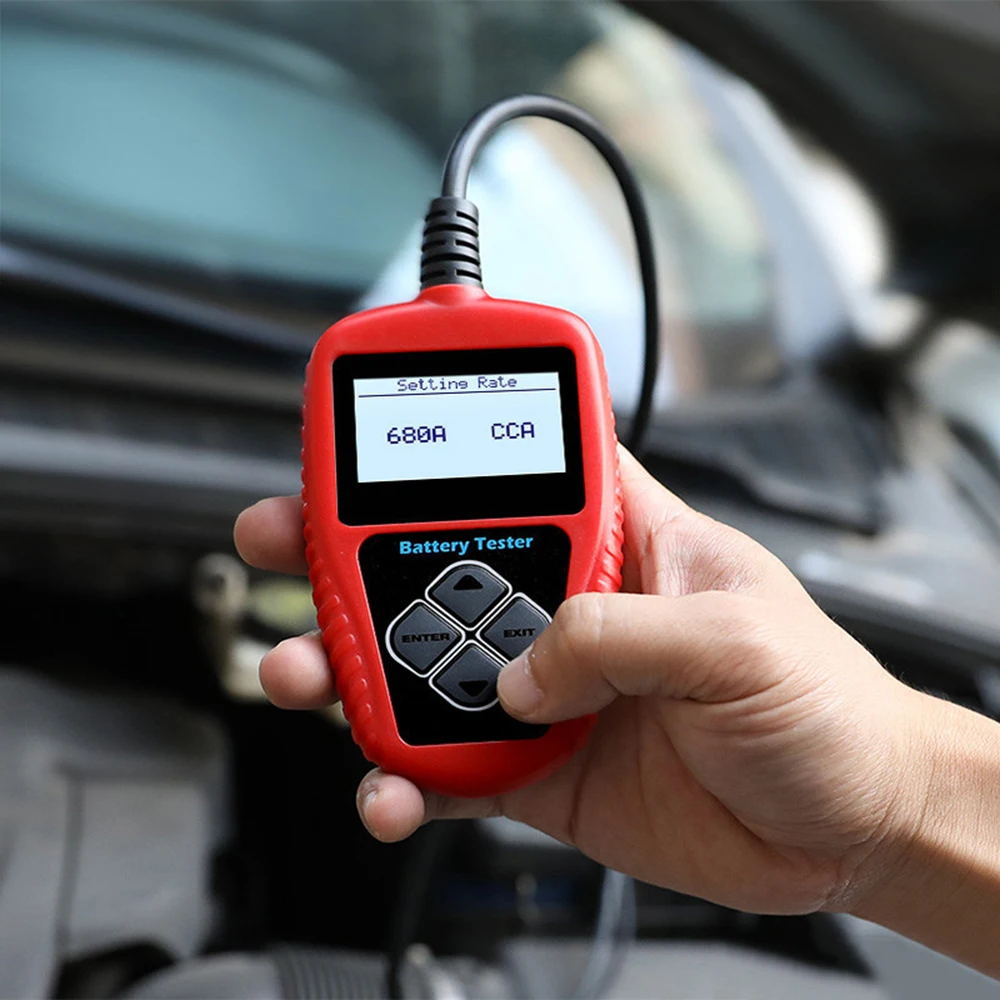 Тестер аккумулятора автомобиля 12V цифровой диагностический инструмент CCA для