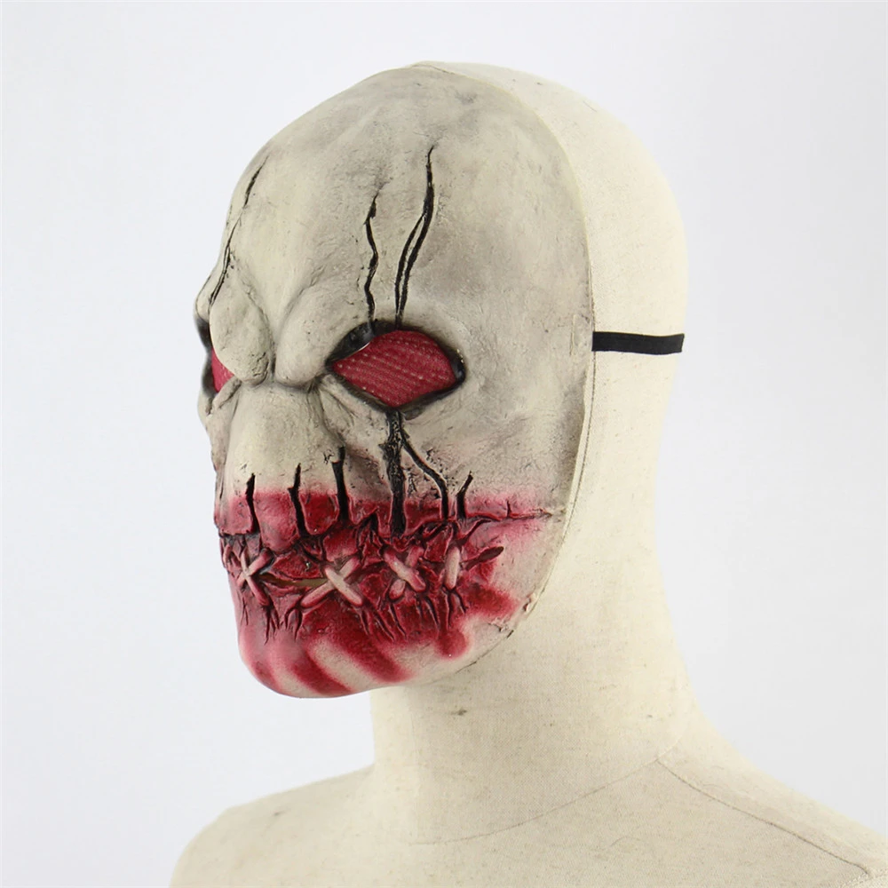X COSTUME Новое поступление косплей на Хэллоуин кровавый рот зомби ужас латексная