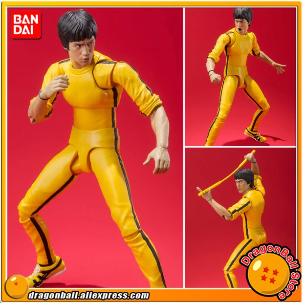Оригинальная фигурка BANDAI Tamashii Nation S.H. Фигуртс/SHF Брюс Ли (Желтый спортивный