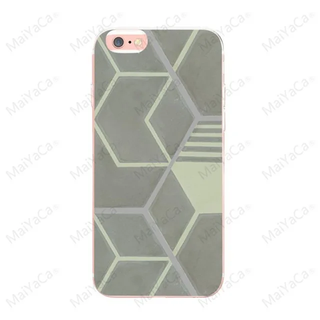 Синий MaiYaCa Teal Peach Triangles Color Block On Wood for iPhone 4S SE 5C 5S 6S 7 8 Plus X XR XS MAX Phone Cases transparent Soft TPU - Цвет: Синий