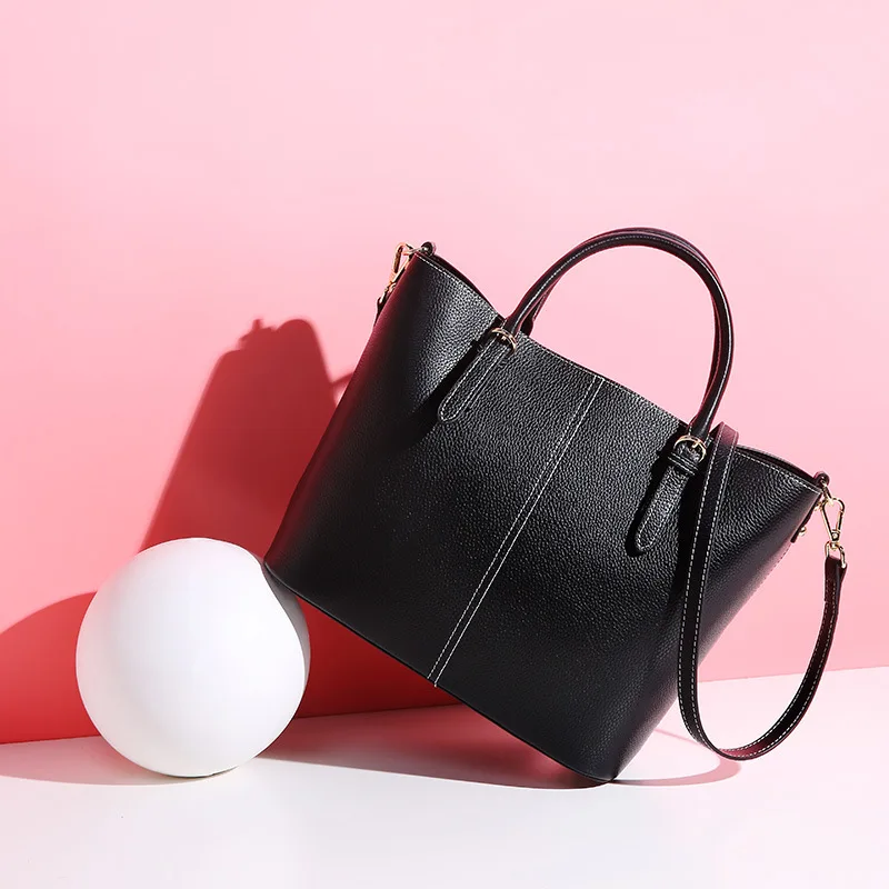 Новая женская сумка из натуральной кожи большая через плечо Повседневная