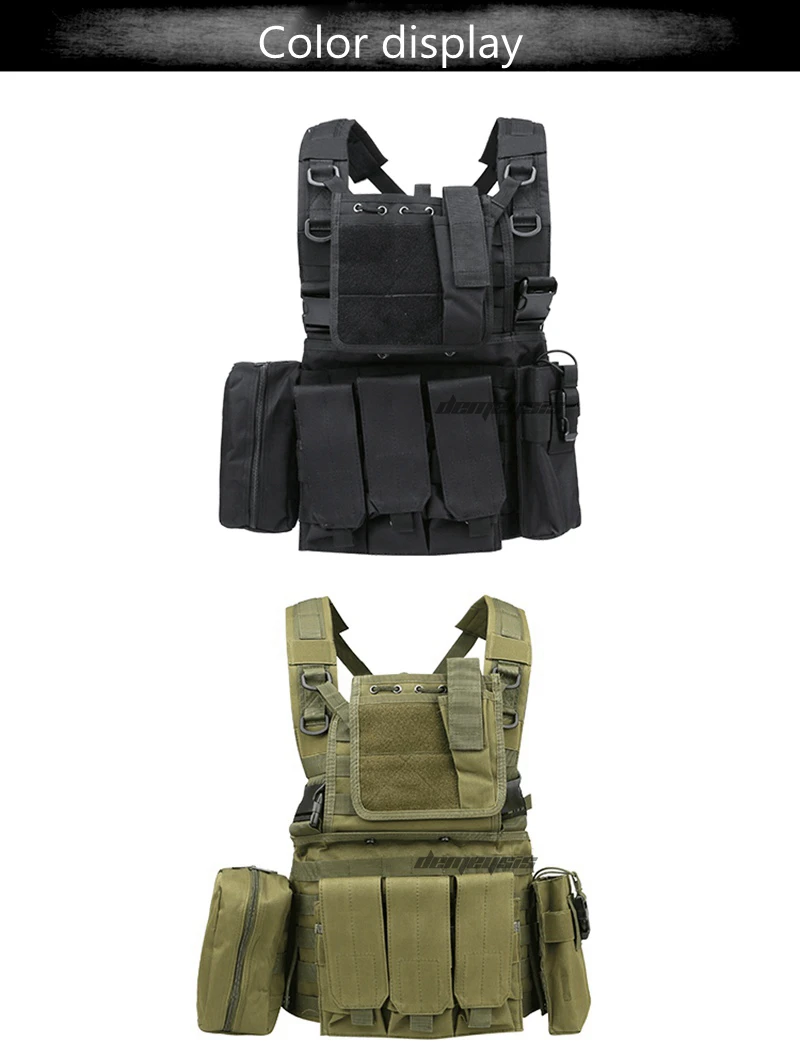 Molle военные тактические жилеты Регулируемый Открытый охотничий жилет журнал сумки CS Wargame Пейнтбол жилет страйкбол жилет