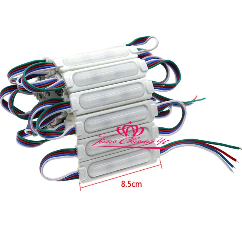 5730 9LED COB LED 160 градусов модуль RGB DC12V IP67 водонепроницаемое освещение 100 шт|module rgb|led