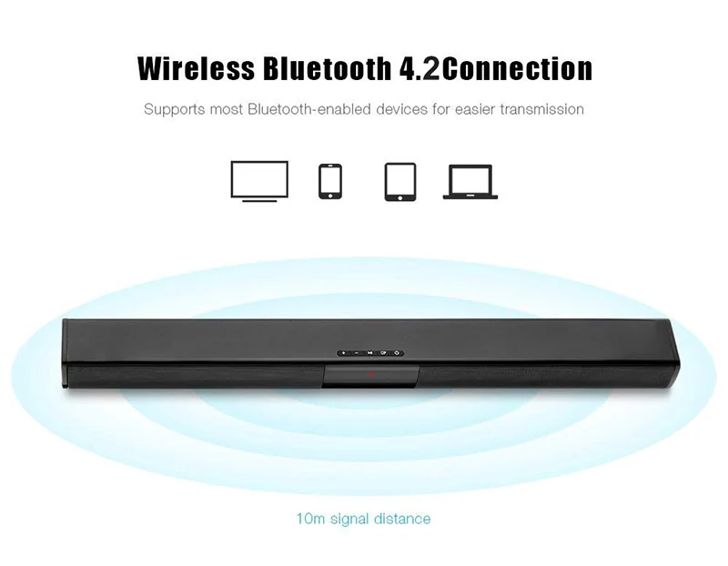 20 Вт ТВ динамик беспроводной Bluetooth Портативная колонка Саундбар домашний