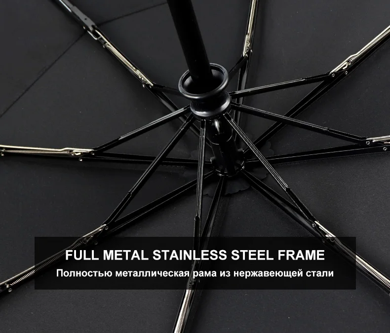 Portable Wind Resistant Umbrella Rain Women Strong Double Layer 3Folding Men Umbrella Automatic Small Quality Travel Umbrellas