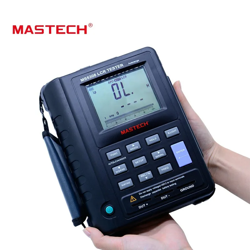 Mastech MS5308 LCR портативный автоматический тестер диапазона высокой