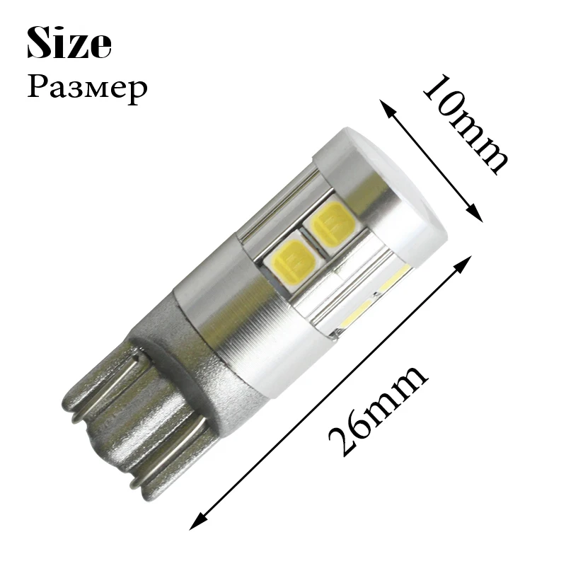 2x W5W LED 12 В T10 лампы для Автомобилей 168 194 Поворота Боковой Лицензии пластины