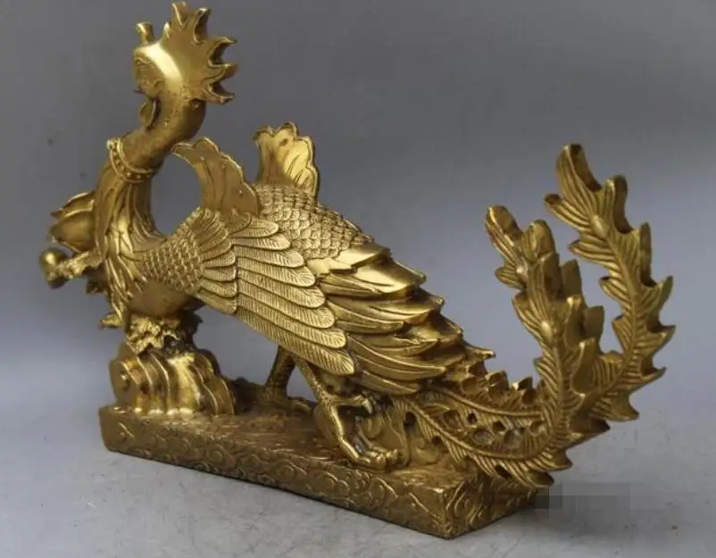 Китайская королевская медная латунная статуя знаменитой вермили Воробей