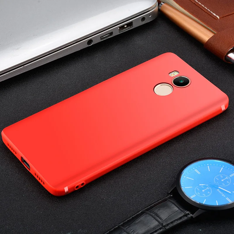 TCICPC для Xiaomi Redmi 4 Pro чехол силиконовый роскошный тонкий матовый из ТПУ Мягкий Задний защитный чехол для Xiaomi Redmi 4 Pro 4S Coque - Цвет: Red 2