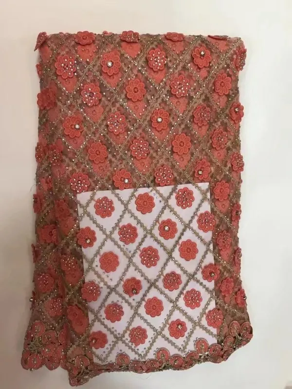 2017 г. Лидер продаж оранжевый высокого качества в нигерийском стиле французский