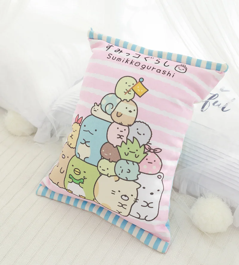 45 см* 35 Sumikko Gurashi угловой био подушка в том числе маленькое создание милый кот динозавр медведь Пингвин курица Плюшевые игрушки 6 шт./компл