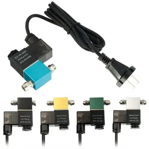 Магнитный Соленоидный клапан, 1 шт., 220 В, для самостоятельной сборки системы аквариума с СО2, для ночного времени, регулятор, счетчик пузырьков, бесплатная доставка