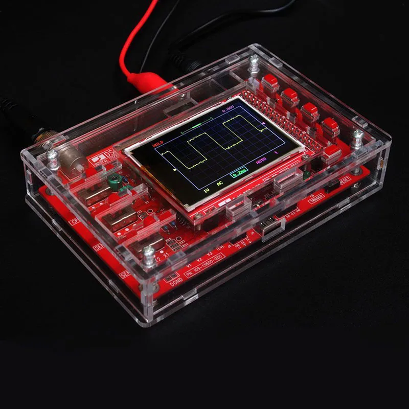 DSO138 цифровой осциллограф DIY Kit STM32 тестер с акриловым чехлом TN99|Осциллографы| |