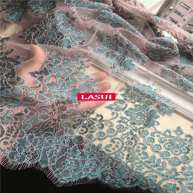 LASUI 1,5 м* 1,5 м = 1 шт. Многоцветный полый шнур кружево с ресничками Ткань Мягкое французское кружево для diy свадебное платье аксессуары C0193