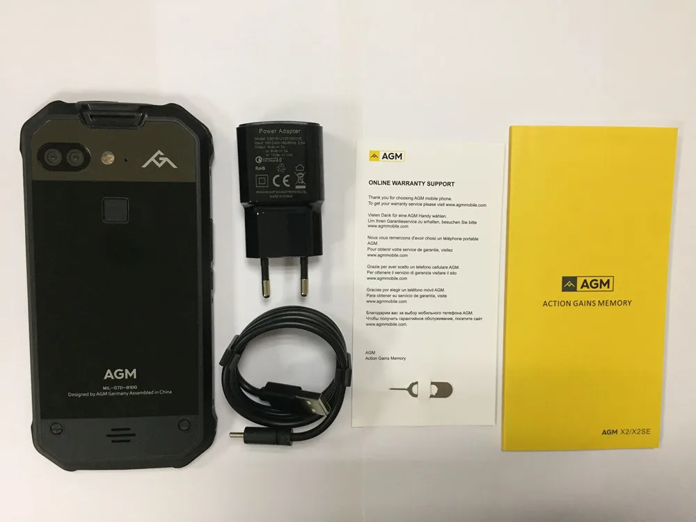 AGM X2 SE IP68 водонепроницаемый телефон 6 Гб 64 Гб Восьмиядерный Snapdragon 653 5," 16 Мп+ 12 Мп Android 7,0 NFC Смартфон с отпечатком пальца