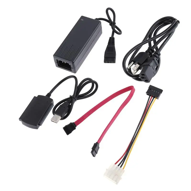 480 Мбит/с USB 2 0 для SATA IDE последовательный параллельный порт кабель линия питания