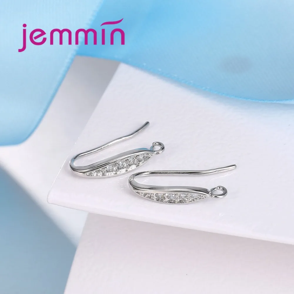 simple style elegant women diy earring hooks 10pcs hot 925 sterling silver brand jewelry accessories for ladies wholesale free global shipping