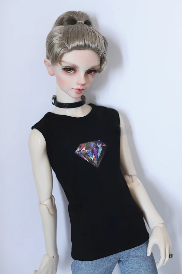 

BJD clothes black vest with diamond print available for 1/3 BJD SD Uncle SD17 doll accessories doll vest