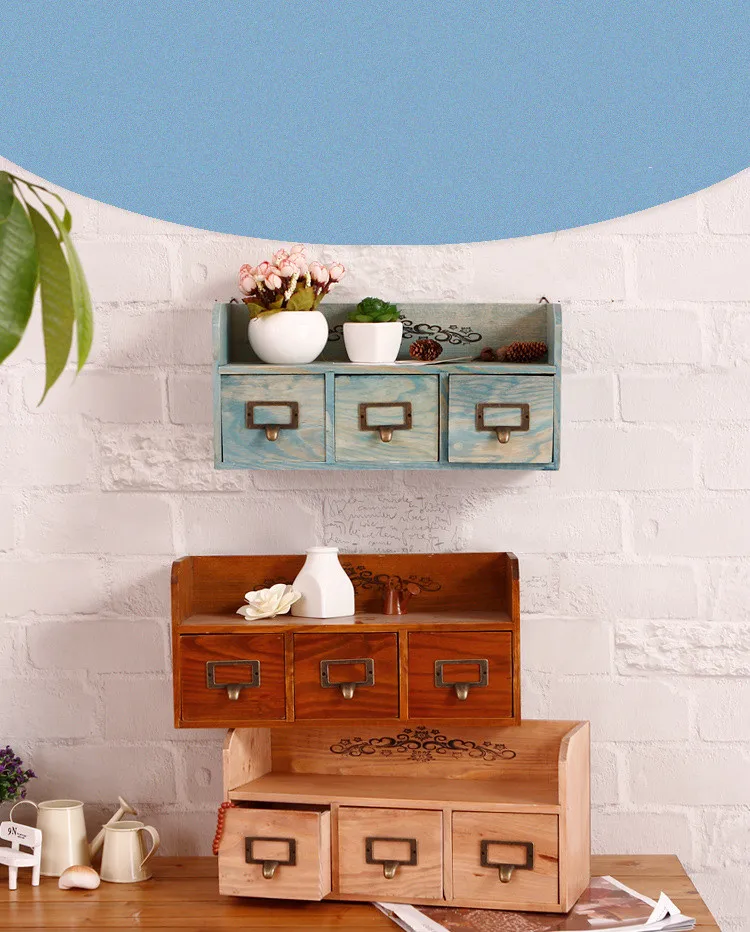 1 шт. 38 5x15x18 5 см Zakka 3 шкаф с выдвижными ящиками для домашнего интерьера настенная