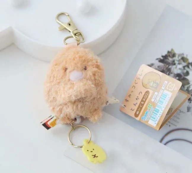 1 шт. Kawaii Japan Corner биология гибкий брелок Sumikko Corner Животное Мультфильм плюшевая игрушка брелок Подвеска сумка украшения - Color: Corner creature 1