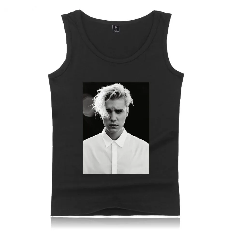 Джастин Бибер майка Новинка 2017 Женская Фитнес топы Бодибилдинг крутая Футболка