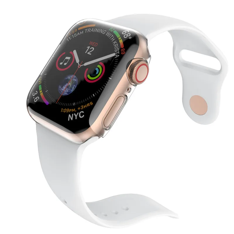 Для Apple Watch, версии 5/4 корпус 44 мм 40 мм Экран Full по шкале Мооса защитный бампер чехол для наручных часов iWatch 3/2/1 38 мм 42 мм