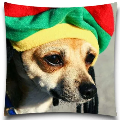 

Dog Pattern Cotton Polyester Pillow Case Home Decor Natural Design Colorful Animal Cushion Cover 5 Size 9 style to Choose