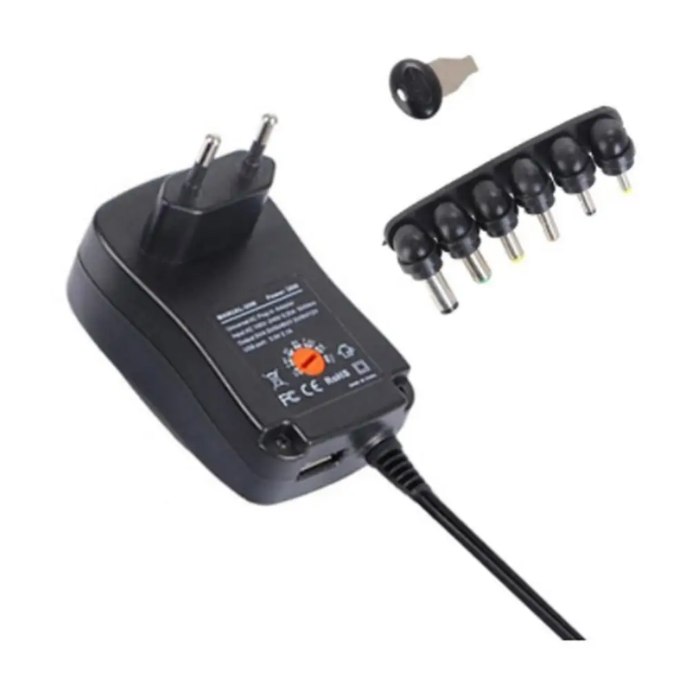 30 Вт универсальный адаптер питания AC/DC 3V/4 5 V/6V/7 V/9V/12V 1.5A регулируемый|Адаптеры AC/DC| |