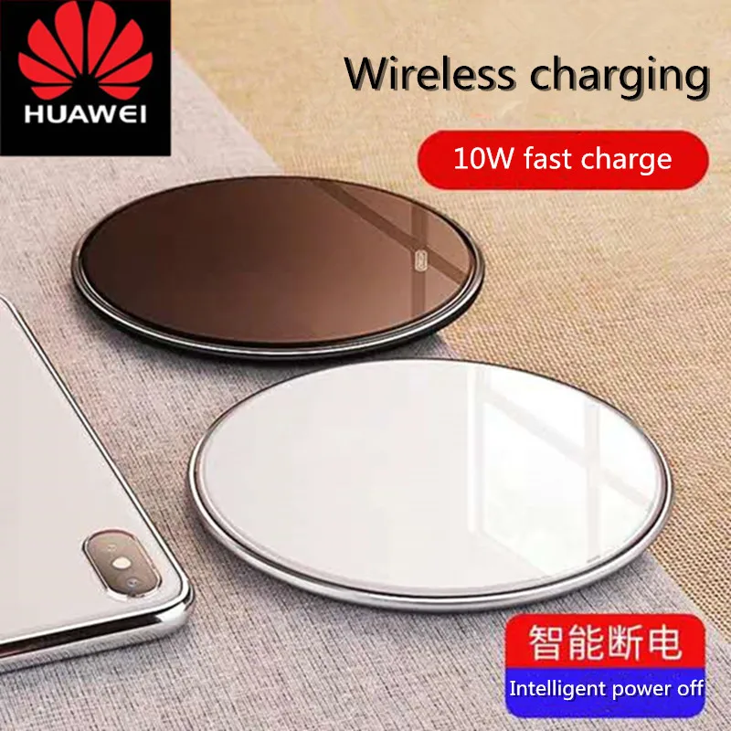 Huawei 10 Вт Qi Беспроводное зарядное устройство для iPhone X XS XR 8 Plus быстрая Беспроводная зарядная площадка для samsung S8 S6 S9 S10 Xiaomi Mi 9 зарядное устройство