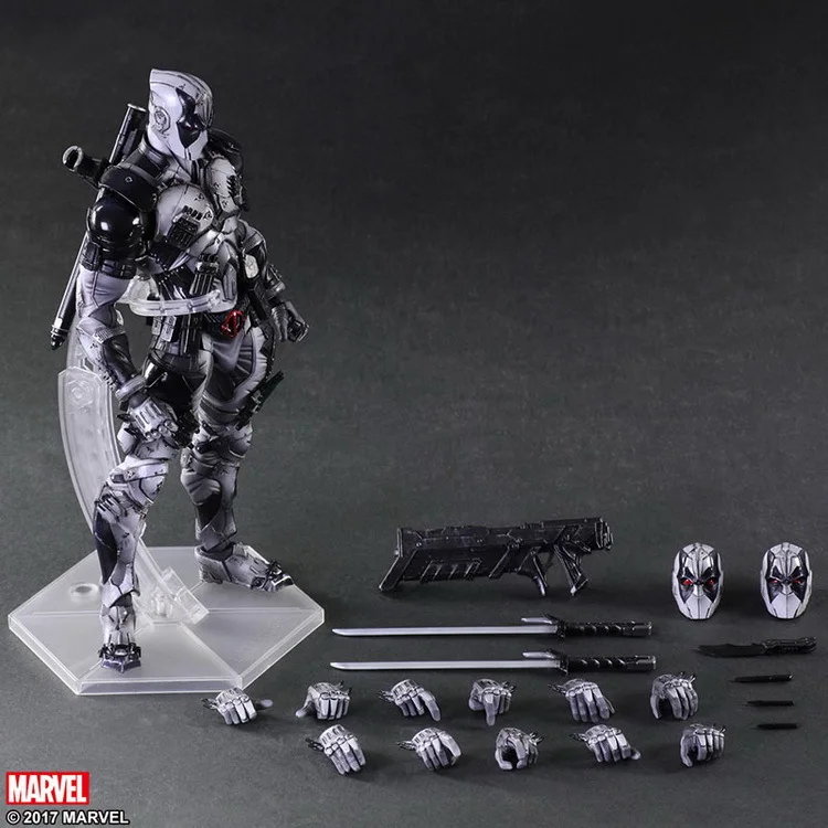 Играть искусств 27 см Marvel X men Deadpool FORCE серый фигурку модель игрушки|Игровые фигурки