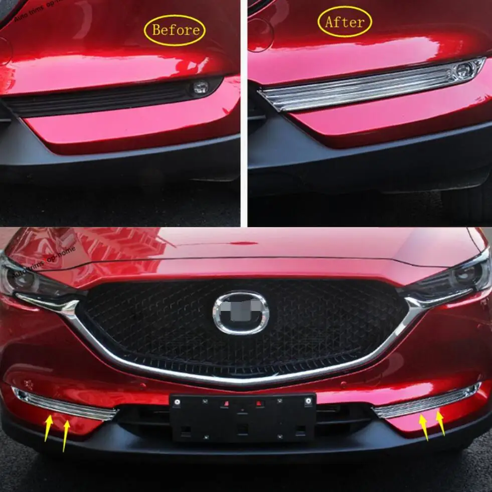 Наружные Противотуманные фары Yimaautotrims из АБС пластика подходят для Mazda CX 5 CX5 2017 2021