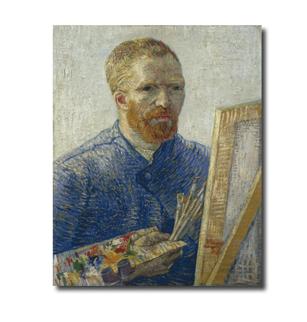

Vincent Van Gogh Self-Portrait Canvas Painting Poster And Prints Wall Decoration Impressionist Modern Wall Art For Living Room