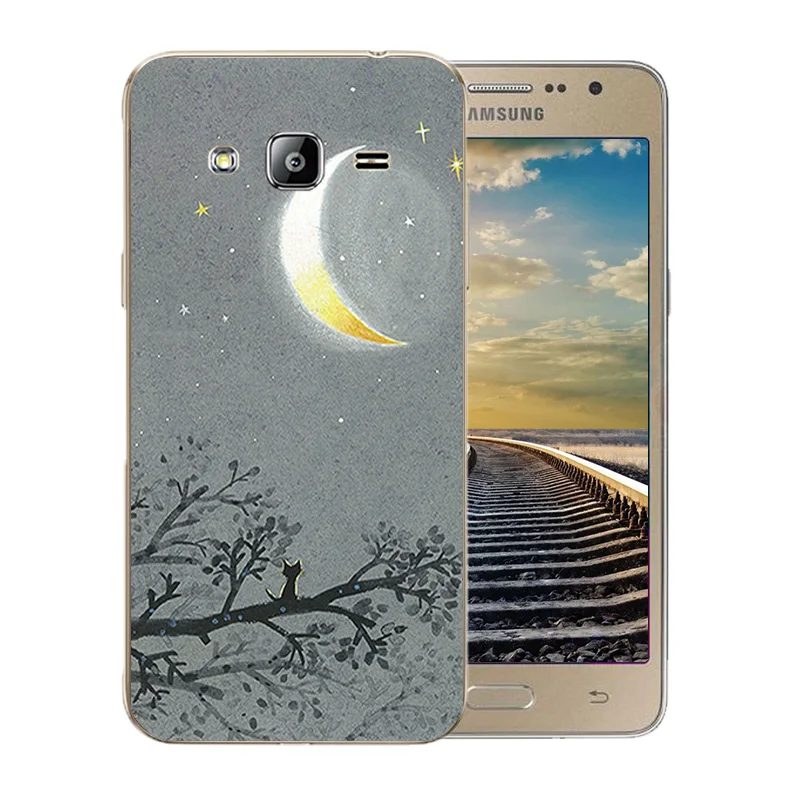 5.0 inch For Samsung Galaxy J2 Prime Silicone Soft Space Moon Pattern Cover for SM-G532F G532 Luxury Phone Case |