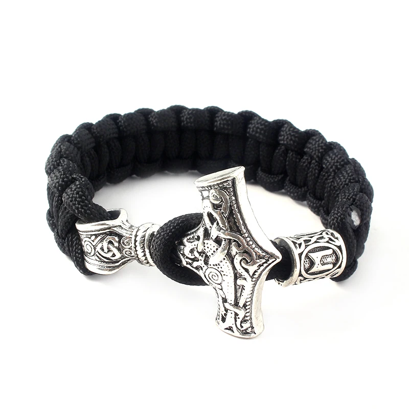 Модные ювелирные изделия Viking Ax wrap Thor браслеты амулет методы использования косплей ювелирные изделия для мужчин и женщин