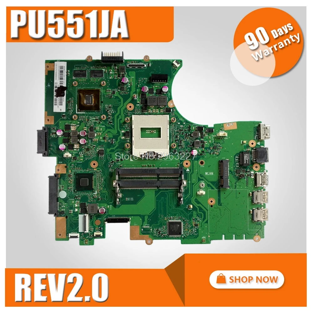 

For Asus PU551JA motherboard PU551 PU551J PU550JD PU551JA REV2.0 Mainboard 100% tested