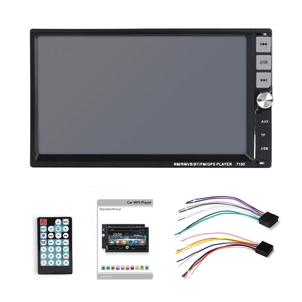 2 din автомагнитола " HD сенсорный экран плеер mirrorlink Android 9 Iphone MP5/SD/FM/MP4/USB/AUX/Bluetooth Авто Аудио для камеры