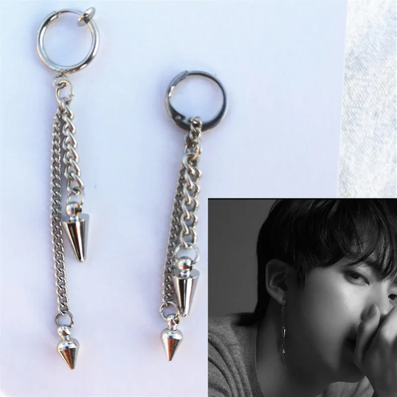 KPOP DNA корейские простые серьги Mujer Moda модные ювелирные изделия Bangtan Boys альбом V