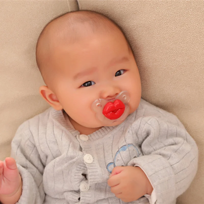 Горячие милые губы свинка нос пустышка смешные силиконовые соски большие