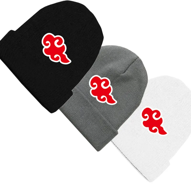 Модная облегающая шапка унисекс с рисунком аниме Hokage Akatsuki Red Cloud Хлопковые