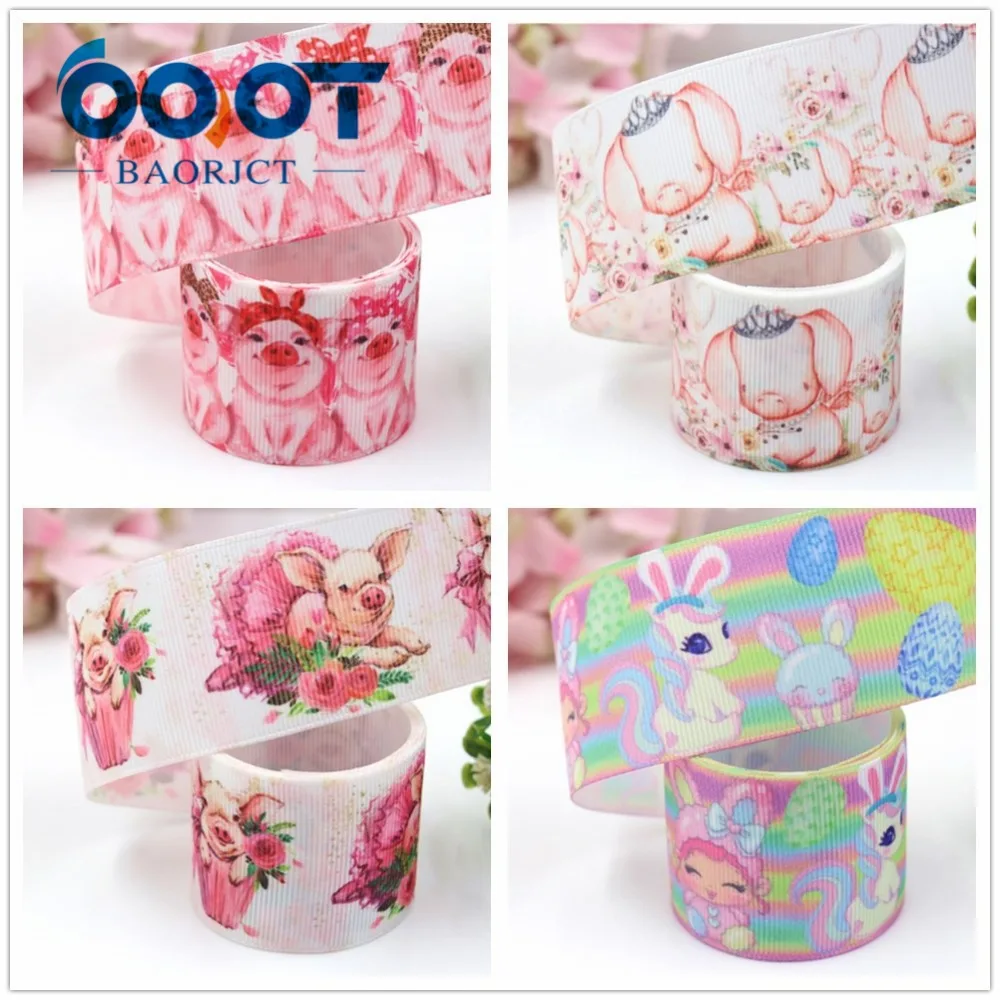 OOOT BAORJCT I-19221-420, 38 мм, 10 ярдов мультфильм тепловой передачи печатных корсажные ленты, лук крышка DIY аксессуары украшения