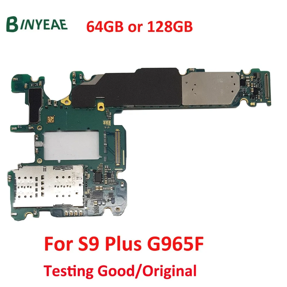 BINYEAE 64 Гб/128 ГБ разблокированная Замена для samsung Galaxy S9 Plus G965F Android материнская плата
