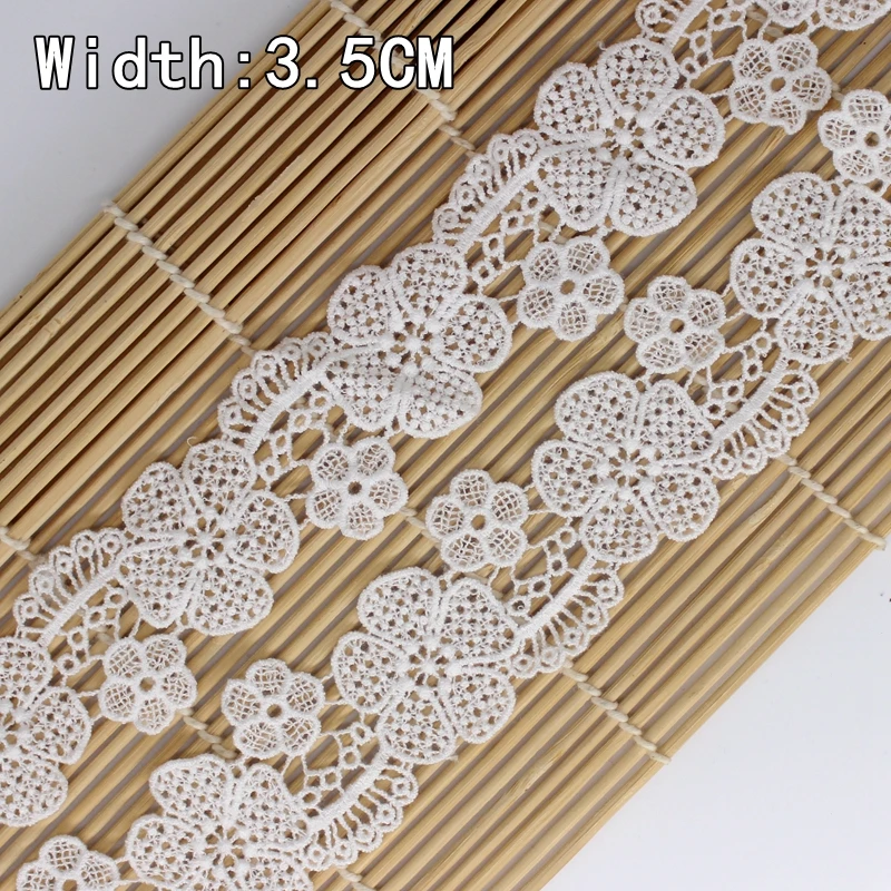 7 ярдов/партия белая вышитая кружевная юбка платье хлопковая ткань кукольная