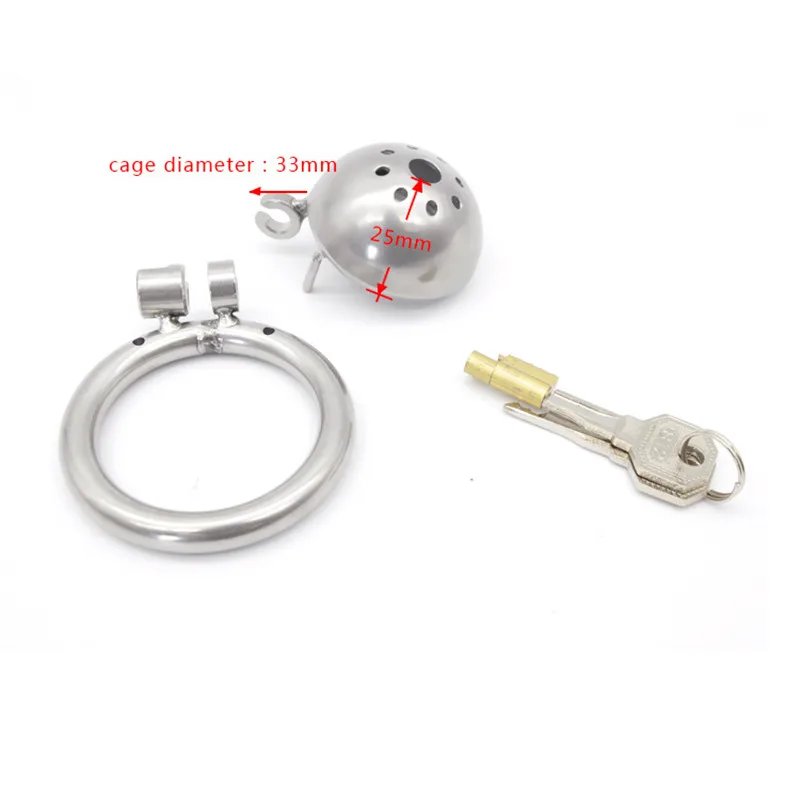 304 Stainless Steel Chastity Device With Stealth Lock Super Small Cock Cage Male Belt Sex Toys Products For Men | Красота и здоровье