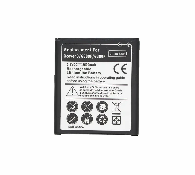 1x2500 мА/ч EB BG388BBE 3.8VDC xcover3 запасная батарея для Samsung Galaxy Xcover 3 G388 G388F G389F G388D N533 SC