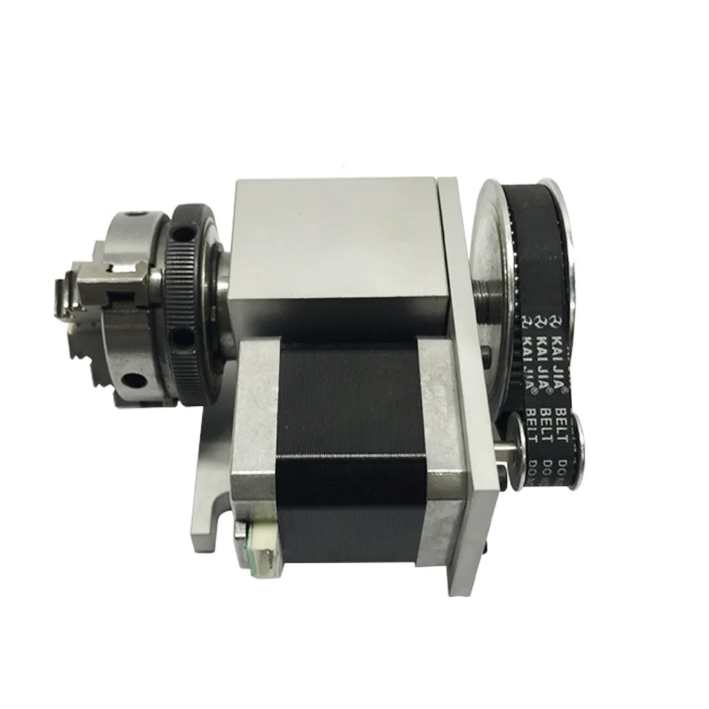 CNC 4 я ось вращения с драйвером K02 4Jaw 63 мм токарный патрон Nema17 шаговый двигатель для