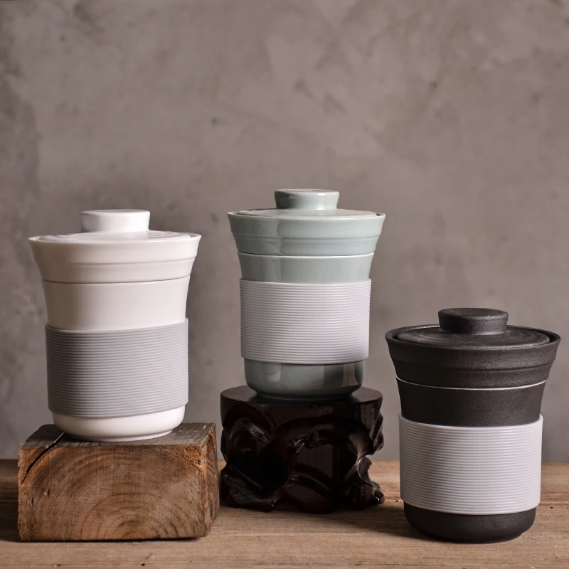 TANGPIN ceramic tea mugs with filters coffee mugs for tea chinese ceramic teacup 360ml