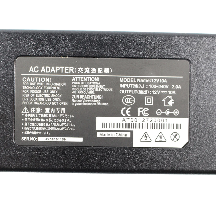 DC 12V 10A Мощность 12V10A AC 100 V-240 V светодиодный RGB адаптер привод Питание для полосы 5050
