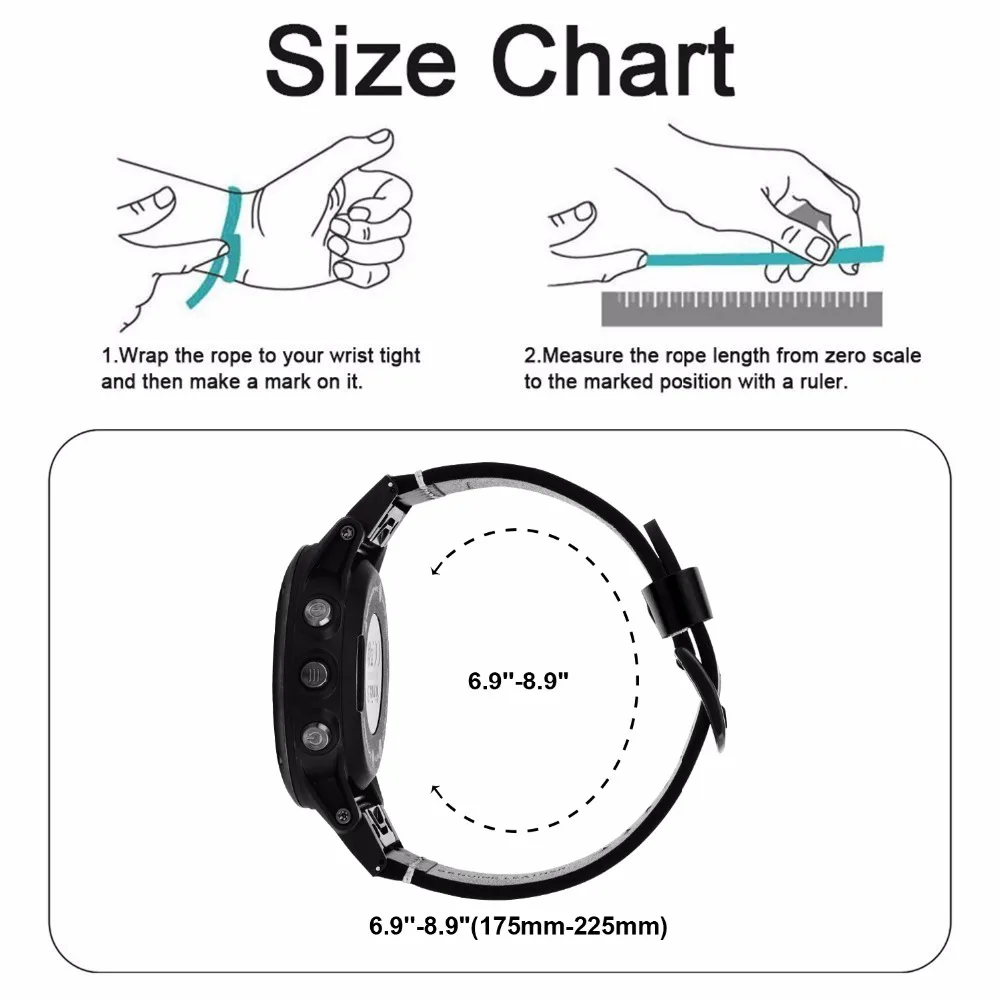 Ремешок для часов из натуральной жирной кожи для Garmin Fenix 3/3 HR/5X/5X Plus, Быстросохнущий ремешок для часов, браслет с застежкой из титановой стали