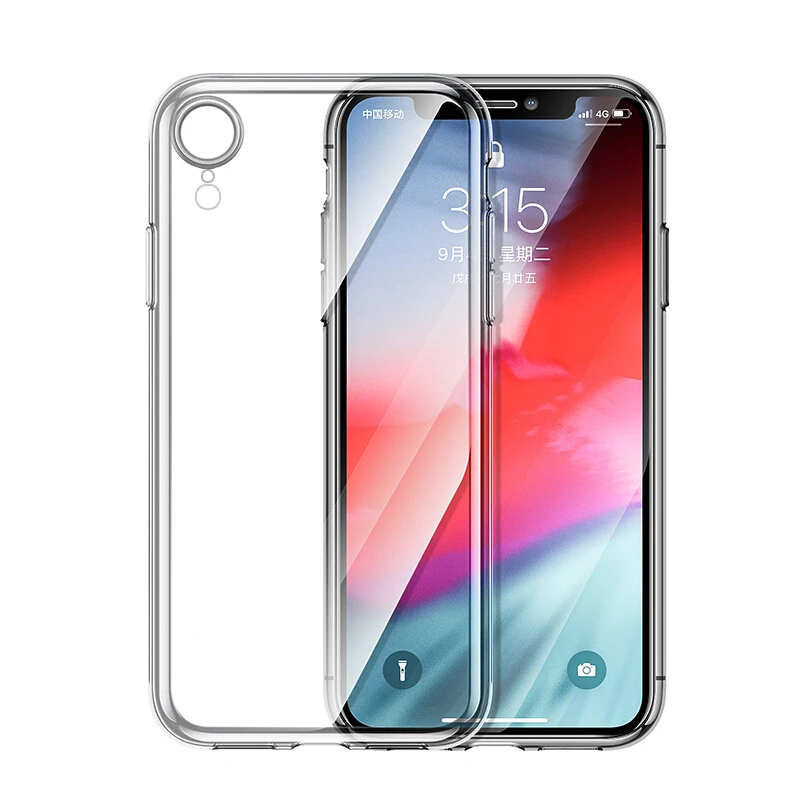 Ультратонкий Мягкий чехол для телефона iphone XS XR X XS-MAX прозрачный мягкий ТПУ 8 7 6 6S Plus