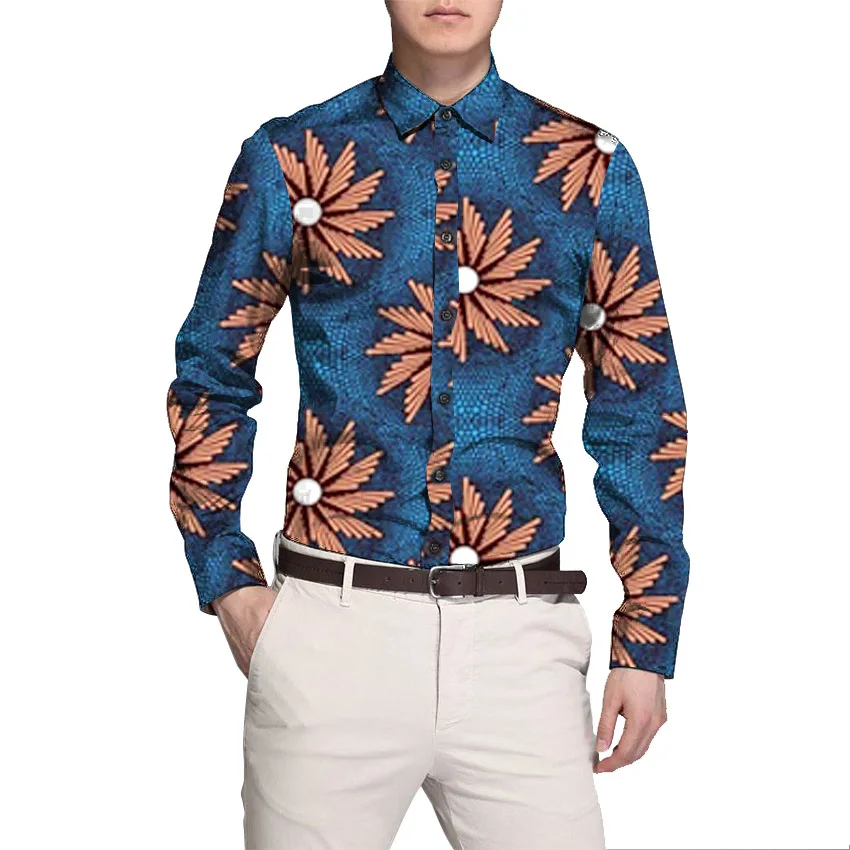 Модное платье с принтом Мужская праздничная одежда в африканском стиле Анкаре